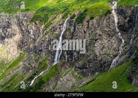 Tolle Bergtour zum Tobermann Gipfel in Vorarlberg Österreich ab Schoppernau Stockfoto
