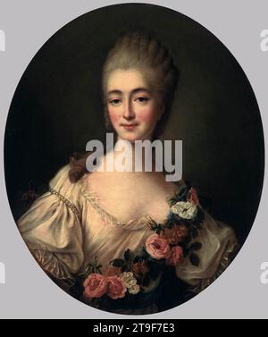 Jeanne Bécu, Comtesse du Barry 1770-74 von Francois-Hubert Drouais Stockfoto