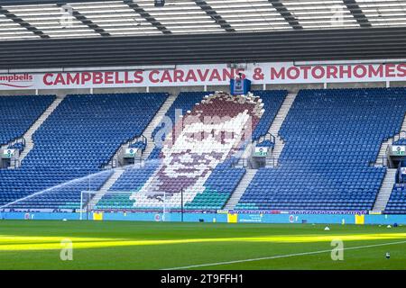 Deepdale, Preston, Großbritannien. November 2023. EFL Championship Football, Preston North End gegen Cardiff City; Deepdale Stadium steht Credit: Action Plus Sports/Alamy Live News Stockfoto