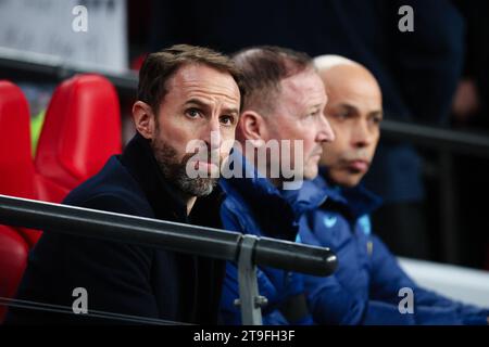 LONDON, Großbritannien - 17. November 2023: England-Trainer Gareth Southgate sieht vor dem Qualifikationsspiel zur UEFA Euro 2024 in der Gruppe C zwischen England und vor Stockfoto