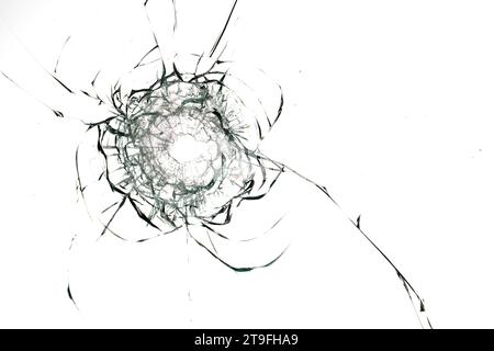 Ästhetische Anarchie: Das elegante Chaos der Kugel in Glas einfangen Stockfoto