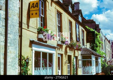 Das Old Stocks Hotel, Stow-on-the-Wold, Gloucestershire im Jahr 1985. Stockfoto