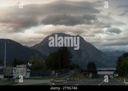 Traunstein, 1691 m ü.M. Hochberg in Altmünster am Traunsee, Salzkammergut, Oberösterreich © Wojciech Strozyk / Alamy Stock Ph Stockfoto