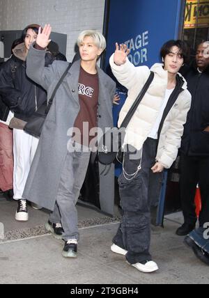 NEW YORK, NY: Enhypen wurde am 24. November 2023 bei Good Morning America in New York City gesehen. Copyright: XRWx Credit: Imago/Alamy Live News Stockfoto