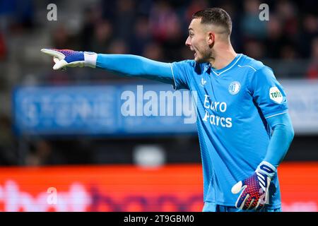 ROTTERDAM, NIEDERLANDE - 25. NOVEMBER: Torhüter Justin Bijlow (Feyenoord Rotterdam) während des Eredivisie-Spiels von Excelsior und Feyenoord bei van Don Stockfoto