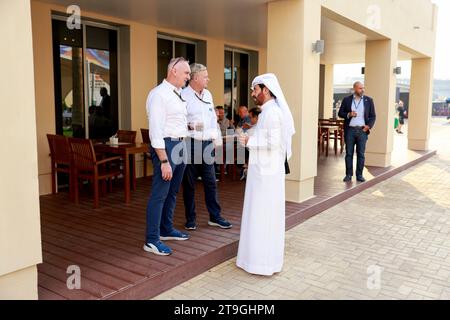 Abu Dhabi, Vereinigte Arabische Emirate. November 2023. Mohammed Ben Sulayem (VAE, FIA-Präsident), Grand Prix von Abu Dhabi am 24. November 2023 auf dem Yas Marina Circuit in Abu Dhabi, Vereinigte Arabische Emirate. (Foto von HOCH ZWEI) Credit: dpa/Alamy Live News Stockfoto