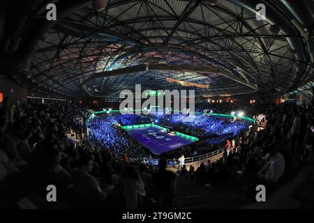 Malaga, Malaga, Spanien. November 2023. Impressionen während des Davis Cup Finals in Malaga in der Arena of Unicaja (Credit Image: © Mathias Schulz/ZUMA Press Wire) NUR REDAKTIONELLE VERWENDUNG! Nicht für kommerzielle ZWECKE! Stockfoto