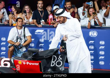 Abu Dhabi, Vereinigte Arabische Emirate. November 2023. Mohammed Ben Sulayem (VAE, FIA-Präsident), Grand Prix von Abu Dhabi am 25. November 2023 auf dem Yas Marina Circuit in Abu Dhabi, Vereinigte Arabische Emirate. (Foto von HOCH ZWEI) Credit: dpa/Alamy Live News Stockfoto