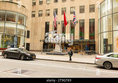 Christies Auktion Haus, Rockefeller Plaza in New York City, Vereinigte Staaten von Amerika. Stockfoto