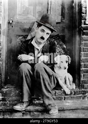 Charlie Chaplin 1889 - 1977 - Ein Hundeleben 1920 Stockfoto