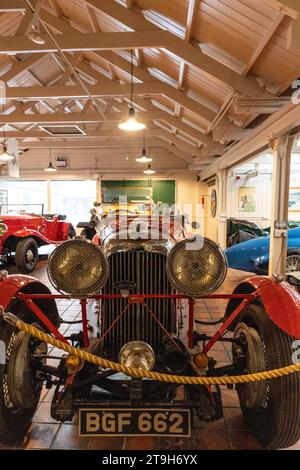 1934 Lagonda M45 Le Mans Replica Car im Brooklands Museum, Weybridge, Surrey, Großbritannien Stockfoto