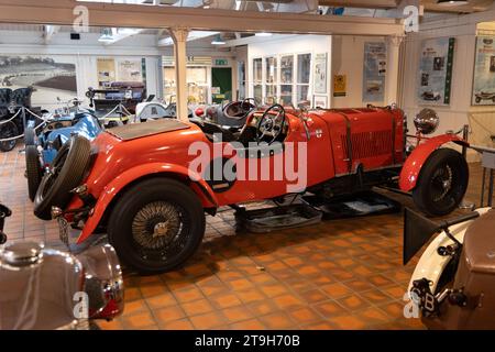 1934 Lagonda M45 Le Mans Replica Car im Brooklands Museum, Weybridge, Surrey, Großbritannien Stockfoto