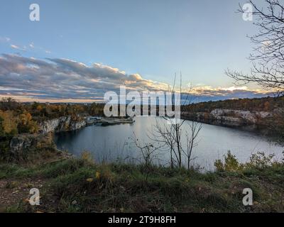 Zakrzowek Swimmingpool in der Nähe von Krakau Stadt oder so genannte polnische Malediven, Polen, Europa-Zakrzowek Steinbruch Stockfoto