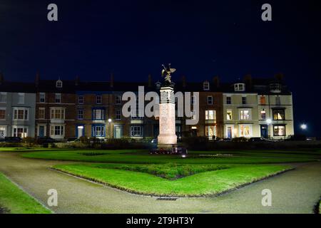 Hartlepool, Großbritannien. November 2023. Der klare Sternenhimmel führte heute Abend zu einer atemberaubenden Aussicht auf das Headland, Hartlepool an der Nordostküste. Quelle: Teesside Snapper/Alamy Live News. Stockfoto