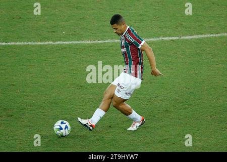 Rio de Janeiro, Brasilien. November 2023. Andre of Fluminense, während des Spiels zwischen Fluminense und Coritiba, für die brasilianische Serie A 2023, am 25. November im Maracana Stadium in Rio de Janeiro. Foto: Satiro Sodre/DiaEsportivo/Alamy Live News Credit: DiaEsportivo/Alamy Live News Stockfoto