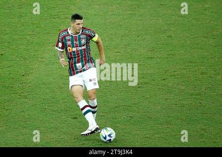 Rio de Janeiro, Brasilien. November 2023. Nino of Fluminense, während des Spiels zwischen Fluminense und Coritiba, für die brasilianische Serie A 2023, am 25. November im Maracana Stadium in Rio de Janeiro. Foto: Satiro Sodre/DiaEsportivo/Alamy Live News Credit: DiaEsportivo/Alamy Live News Stockfoto