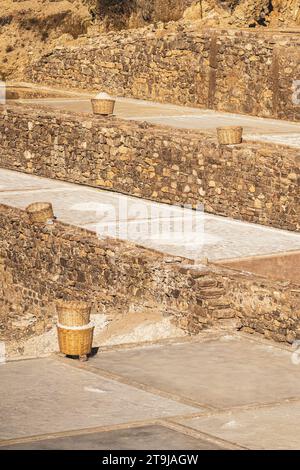 Salinas las grandes zapotlitan Salinas y capilla enterrada, Salzbergbau, Salzpfälzer, in der Nähe von Zapotitlán, Tehuacan, Puebla, Mexiko, 2022 Stockfoto