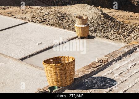 Salinas las grandes zapotlitan Salinas y capilla enterrada, Salzbergbau, Salzpfälzer, in der Nähe von Zapotitlán, Tehuacan, Puebla, Mexiko, 2022 Stockfoto