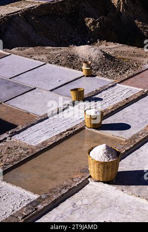 Salinas las grandes zapotlitan Salinas y capilla enterrada, Salzbergbau, Salzpfälzer, in der Nähe von Zapotitlán, Tehuacan, Puebla, Mexiko, 2022 Stockfoto