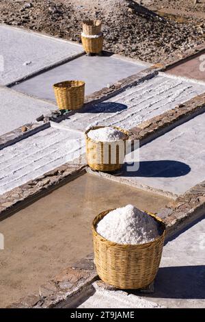 Salinas las grandes zapotlitan Salinas y capilla enterrada, Salzbergbau, Salzpfälzer, in der Nähe von Zapotitlán, Tehuacan, Puebla, Mexiko, 2022 Stockfoto