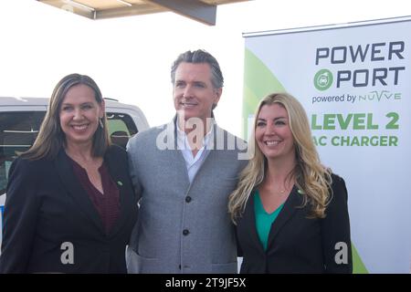 Vallejo, KALIFORNIEN - 16. September 2022: Gouverneur von Kalifornien Gavin Newsom spricht mit Teilnehmern an einer Pressekonferenz zum Klimaschutz Stockfoto