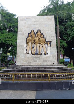 TRIP (Tentara Republik Indonesien Pelajar) Denkmal in Kediri. REISE bedeutet Studentenarmee der indonesischen republik. Stockfoto