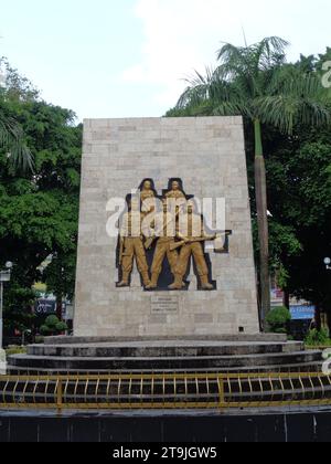 TRIP (Tentara Republik Indonesien Pelajar) Denkmal in Kediri. REISE bedeutet Studentenarmee der indonesischen republik. Stockfoto