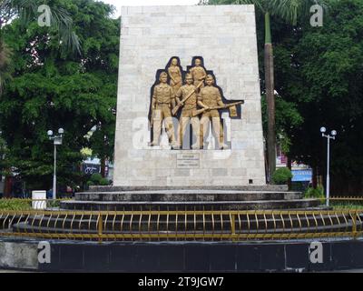 TRIP (Tentara Republik Indonesien Pelajar) Denkmal in Kediri. REISE bedeutet Studentenarmee der indonesischen republik. Stockfoto