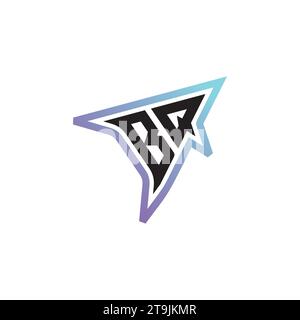 BQ Letter Kombination aus coolem Esport-Logo oder anfänglichem Gaming-Logo als inspirierendes Konzeptdesign Stock Vektor
