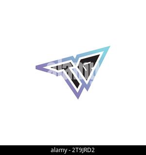 TB Letter Kombination aus coolem Esport-Logo oder anfänglichem Gaming-Logo als inspirierendes Konzeptdesign Stock Vektor