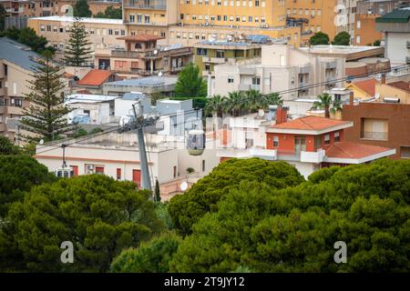 Seilbahn Trapani Erice - Sizilien - Italien Stockfoto