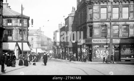 The Cross, Keighley, Anfang der 1900er Stockfoto