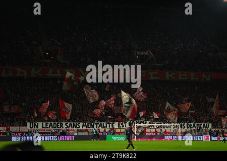 KÖLN - 24. NOVEMBER 2023: Das Fußballspiel der 1. Bundesliga. FC Köln gegen FC Bayern München. Im Rhein Energie Stadion Stockfoto