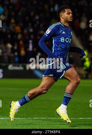 Rotherham, Großbritannien. November 2023. Georginio Rutter von Leeds United während des SKY Bet EFL Championship Matches Rotherham United FC gegen Leeds United im Aesseal New York Stadium, Rotherham, England, Großbritannien am 24. November 2023 Credit: Every Second Media/Alamy Live News Stockfoto