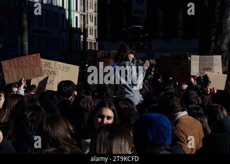 Mailand-Marsch für die Beseitigung der Gewalt gegen Frauen Stockfoto