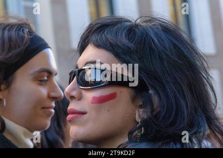 Mailand-Marsch für die Beseitigung der Gewalt gegen Frauen Stockfoto