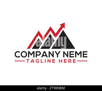 Design-Vektor mit Mountain-Logo Stock Vektor