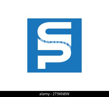 ps-Logo, p-Logo, sp-Logo-Design-Vektor Stock Vektor