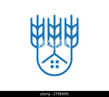 Design-Vektor des Farm-Logos Stock Vektor