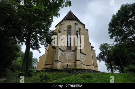 Kirche auf dem Hügel, Biserica din Deal, in Sighișoara, Rumänien, 31. Juli 2023. Foto von Tim Chong Stockfoto