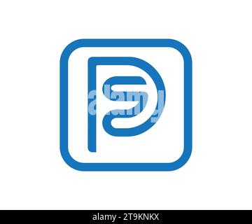 ps-Logo, p-Logo, sp-Logo-Design-Vektor Stock Vektor
