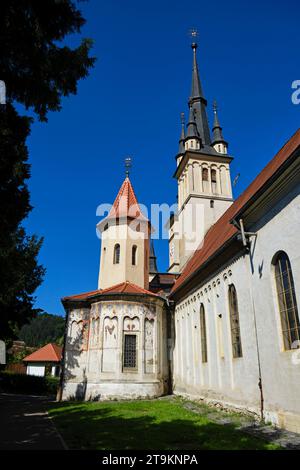 Nikolaikirche, Biserica Sfântul Nicolae, im historischen Stadtteil Șcheii Brașovului in Brașov, Rumänien, 3. August 2023. Foto von Tim Chong Stockfoto