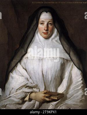 Elizabeth Throckmorton, Kanonin des Ordens der Dames Augustines Anglaises um 1729 von Nicolas de Largilliere Stockfoto