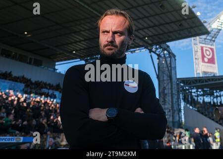 Frosinone, Italien. November 2023. Während des Fußballspiels der Serie A zwischen Frosinone Calcio und Genua im Benito Stirpe Stadion in Frosinone, Italien am 26. November 2023. Quelle: Unabhängige Fotoagentur/Alamy Live News Stockfoto