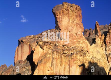 Rhyolit Bergspitze, Leslie Gulch Bereich der Kritischen Umweltschutz, Oregon Stockfoto