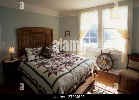 Die Cape Cove Room, Heceta Head Lighthouse Bed &amp; Breakfast, Heceta Head Lighthouse State Park, Siuslaw National Forest, Oregon Stockfoto