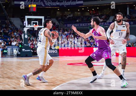 Madrid, Spanien. November 2023. Gabriel Deck von Real Madrid im Spiel der spanischen ACB-Liga zwischen Real Madrid und Morabanc Andorra im Wizink Center in Madrid, Spanien. Quelle: Unabhängige Fotoagentur/Alamy Live News Stockfoto