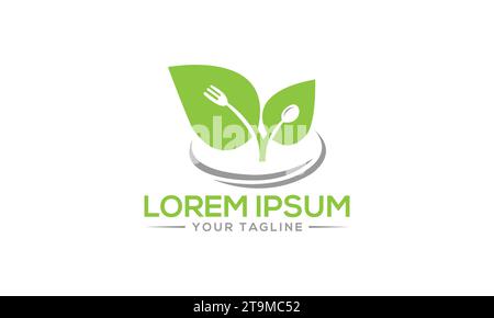 Design des Food Logos Kreatives und modernes Logo-Design Stock Vektor