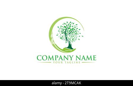 Baumlogos Modernes Logodesign Stock Vektor