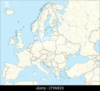 Lageplan des FÜRSTENTUMS LIECHTENSTEIN, EUROPA Stock Vektor